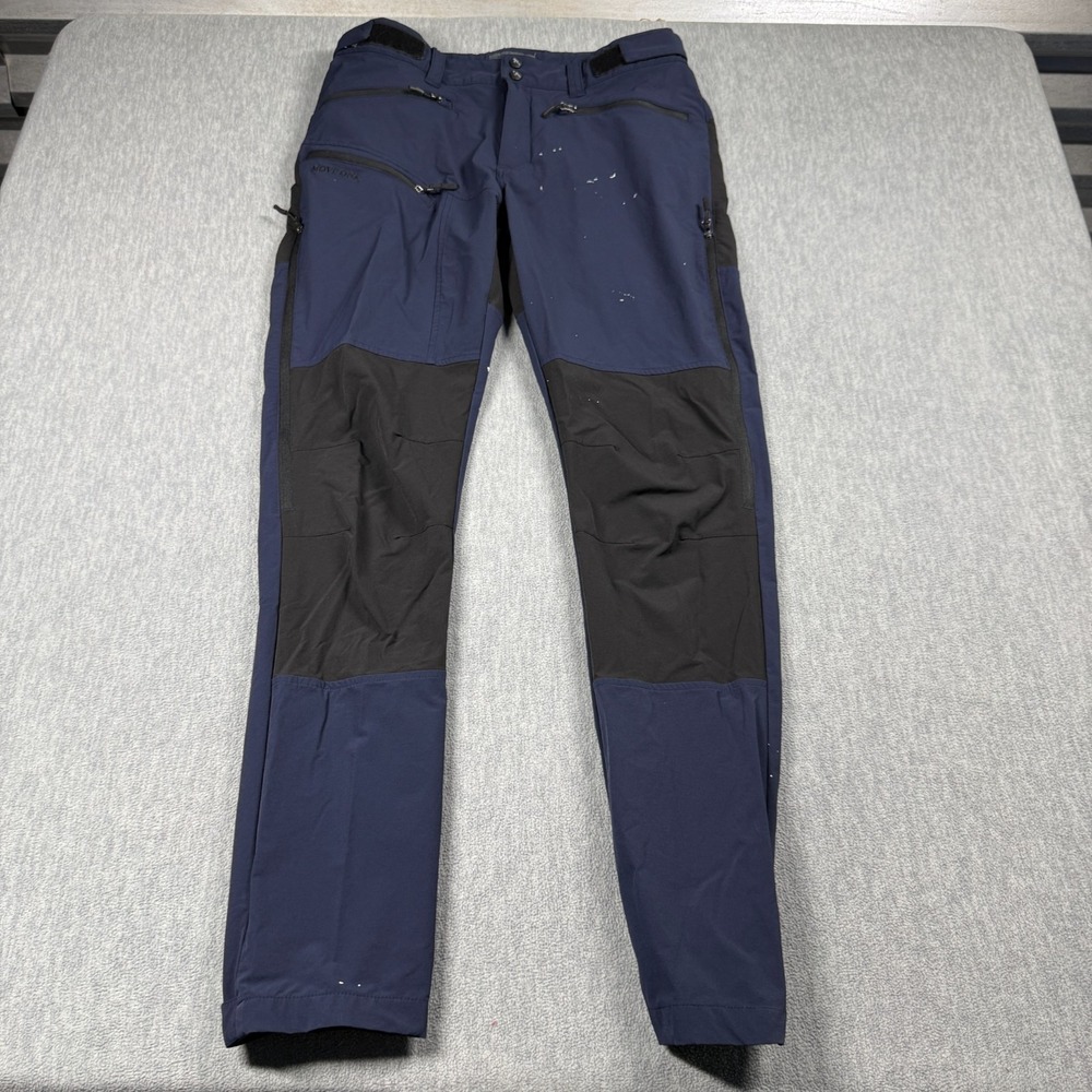 Move On Pants Mens Medium Blue Odda Technical Outdoor Hiking Trekking Utility